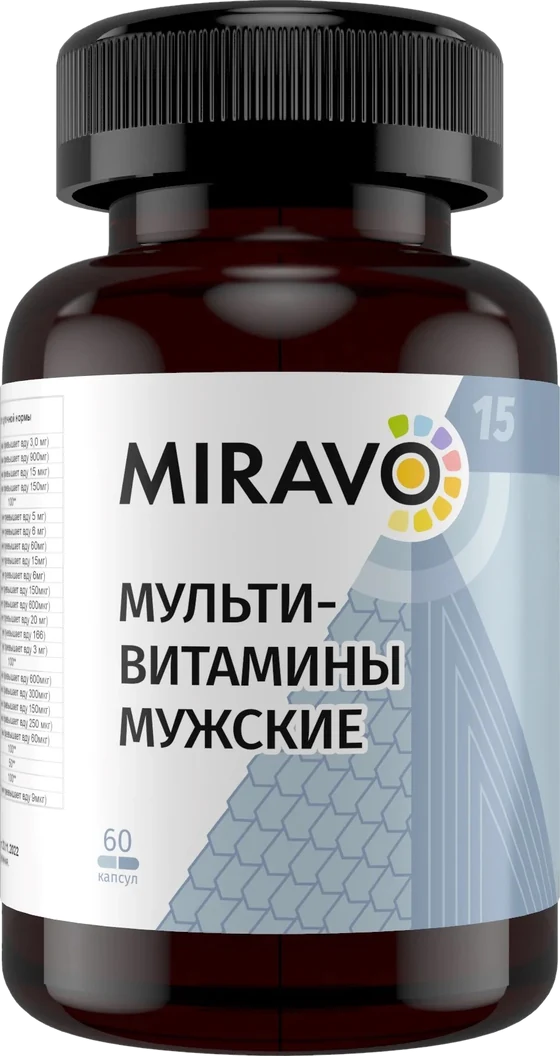 Мультивитамины мужские MIRAVO